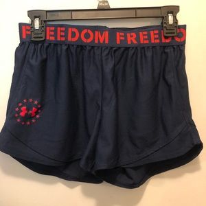 Worn once under armor loose fit shorts. Size S. Smoke free home